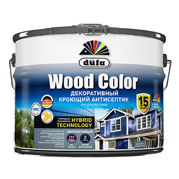 WOOD COLOR белый база 1 2,5л "Dufa" Кроющий антисептик WOOD COLOR белый база 1 2,5л "Dufa" Кроющий антисептик